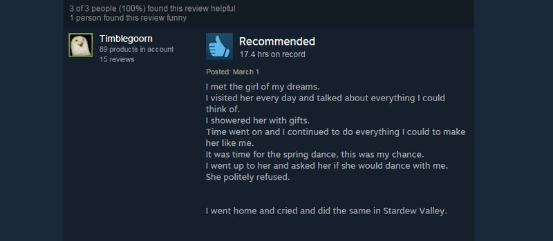 Illustration for article titled Stardew Valley, As Told By Steam Reviews